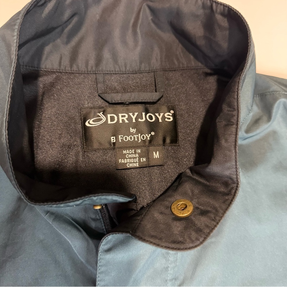 DryJoys By FootJoy  Half Zip Short Sleeve Golf Pullover Windbreaker Jacket Men M - Picture 2 of 13